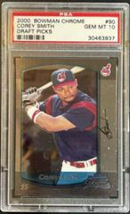 Corey Smith #90 Baseball Cards 2000 Bowman Chrome Draft Picks Prices