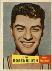 Lennie Rosenbluth Basketball Cards 1957 Topps Prices