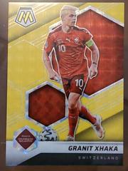 Granit Xhaka [Gold Fluorescent] #139 Soccer Cards 2021 Panini Mosaic Road to FIFA World Cup Prices