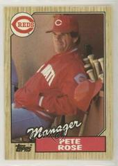 Pete Rose #393 Baseball Cards 1987 Topps Tiffany Prices