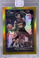 Trae Young [Gold] #21 Basketball Cards 2021 Panini One and One Prices