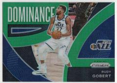 Rudy Gobert [Green Prizm] #23 Basketball Cards 2021 Panini Prizm Dominance Prices