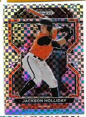 Jackson Holliday [Power Plaid] Baseball Cards 2022 Panini Prizm Draft Picks Prices