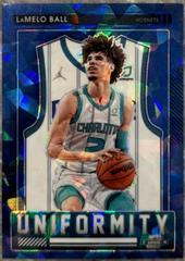 LaMelo Ball [Blue Ice] Basketball Cards 2021 Panini Contenders Optic Uniformity Prices