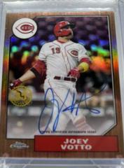 Joey Votto [Orange] Baseball Cards 2022 Topps Chrome 1987 Autographs Prices