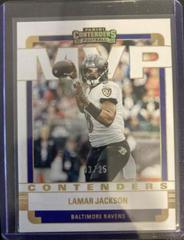 Lamar Jackson [Gold] #MVP-LJA Football Cards 2022 Panini Contenders MVP Prices