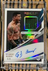 Gilbert Burns [Memorabilia Autograph Acetate] Ufc Cards 2021 Panini Immaculate UFC Prices