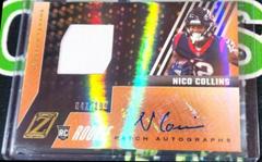Nico Collins [Patch Autograph] #109 Football Cards 2021 Panini Zenith Prices