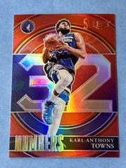 Karl Anthony Towns [Red Prizm] #33 Basketball Cards 2021 Panini Select Numbers Prices