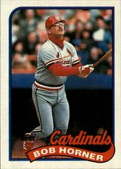 Bob Horner #510 Baseball Cards 1989 Topps Prices