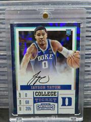 Jayson Tatum [Autograph Cracked Ice] #54A Basketball Cards 2017 Panini Contenders Draft Picks Prices