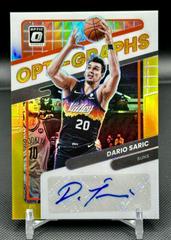 Dario Saric [Gold] #OG-DSR Basketball Cards 2021 Panini Donruss Optic Opti Graphs Prices