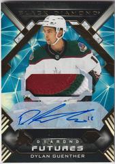 Dylan Guenther [Premium Relic Autograph] Hockey Cards 2022 Upper Deck Black Diamond Futures Prices
