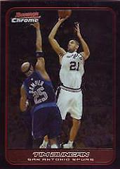 Tim Duncan #20 Basketball Cards 2006 Bowman Chrome Prices