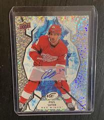 Pius Suter [Red Autograph] #4 Hockey Cards 2021 Upper Deck Ice Prices