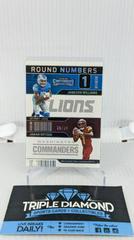 Jameson Williams, Jahan Dotson [Silver] #RN-WD Football Cards 2022 Panini Contenders Round Numbers Prices