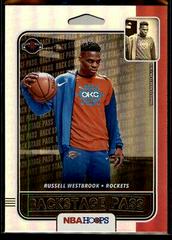 Russell Westbrook [Holo] Basketball Cards 2019 Panini Hoops Backstage Pass Prices