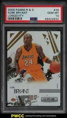 Kobe Bryant [Longevity] Basketball Cards 2009 Panini Rookies & Stars Prices