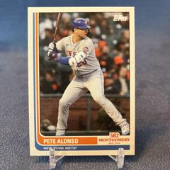 Pete Alonso Baseball Cards 2022 Topps 582 Montgomery Club Set 3 Prices