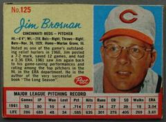 Jim Brosnan [Hand Cut] Baseball Cards 1962 Post Cereal Prices
