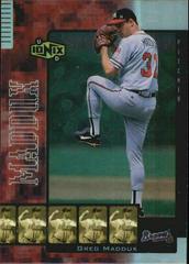 Greg Maddux [Reciprocal] #R12 Baseball Cards 2000 Upper Deck Ionix Prices