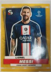 Lionel Messi [Common Yellow] Soccer Cards 2022 Topps UEFA Superstars Prices