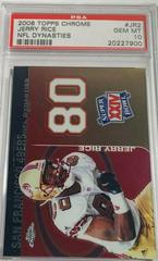 Jerry Rice #JR2 Football Cards 2008 Topps Chrome Dynasties Prices