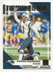 Stephen Gostkowski #CH 7 Football Cards 2019 Donruss The Champ is Here Prices