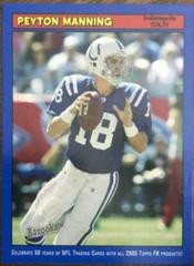 Peyton Manning [Blue] #18 Football Cards 2005 Bazooka Prices