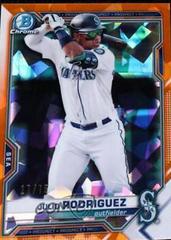 Julio Rodriguez [Orange Refractor] #BCP-86 Baseball Cards 2021 Bowman Sapphire Prices