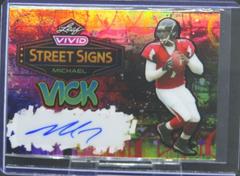 Michael Vick #SS-MV1 Football Cards 2023 Leaf Vivid Autographs Street Signs Prices