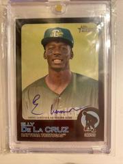 Elly De La Cruz [Black] Baseball Cards 2022 Topps Heritage Minor League Real One Autographs Prices