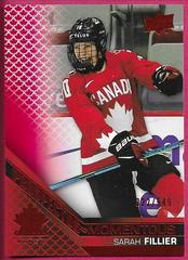 Sarah Fillier [Red] #PM-49 Hockey Cards 2022 Upper Deck Team Canada Juniors Prospectus Momentous Prices
