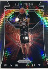 Allen Iverson [Hyper Prizm] #18 Basketball Cards 2019 Panini Prizm Far Out Prices