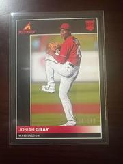Josiah Gray [Red] #7 Baseball Cards 2022 Panini Chronicles Pinnacle Prices