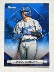 Diego Cartaya [Blue] #BSP-60 Baseball Cards 2023 Bowman Sterling Prices