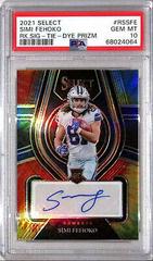 Simi Fehoko [Tie Dye Die Cut] #RS-SFE Football Cards 2021 Panini Select Rookie Signatures Prices