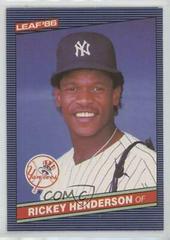 Rickey Henderson #37 Baseball Cards 1986 Leaf Prices