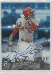Oscar Taveras [Green Refractor] Baseball Cards 2014 Bowman Platinum Autograph Prospects Prices