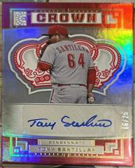 Tony Santillan [Gold] #C-TSA Baseball Cards 2022 Panini Capstone Crown Autographs Prices