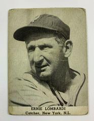 Ernie Lombardi Baseball Cards 1947 Tip Top Bread Prices