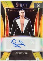 Gunther [Gold Prizm] #SN-GTH Wrestling Cards 2022 Panini Select WWE Signature Selections Prices