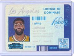 Anthony Davis Basketball Cards 2021 Panini Contenders License to Dominate Prices