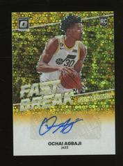 Ochai Agbaji [Gold] #FBR-OAJ Basketball Cards 2022 Panini Prizm Fast Break Rookie Autographs Prices