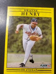 Dwayne Henry #692 Baseball Cards 1991 Fleer Prices