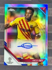 Ansu Fati Soccer Cards 2021 Topps Chrome UEFA Champions League Autographs Prices