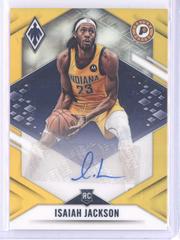 Isaiah Jackson [Gold] Basketball Cards 2021 Panini Chronicles Phoenix Rookie Autographs Prices
