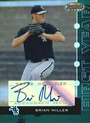 Brian Miller [Autograph Green] Baseball Cards 2005 Bowman's Best Prices