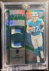 Sam LaPorta [Green] #DC-15 Football Cards 2023 Panini Plates and Patches Double Coverage Prices