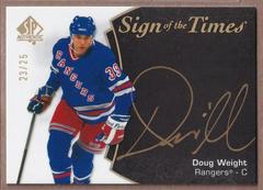 Doug Weight [Black Gold Ink] Hockey Cards 2021 SP Authentic Sign of the Times Autographs Prices